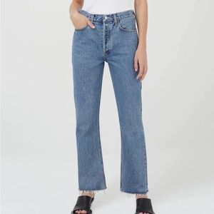 AGOLDE RELAXED BOOT- MID RISE - STATIC